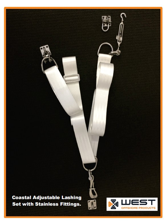 Adjustable Life Raft Lashings
