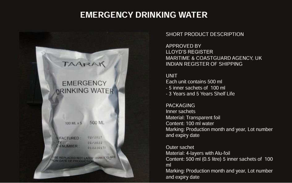 SOLAS Water Ration 500ml