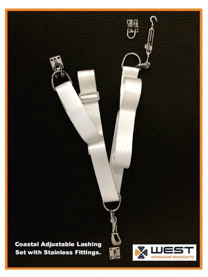 Adjustable Life Raft Lashings